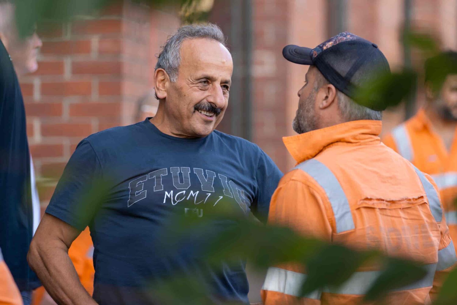 Electrical Trades Union (ETU) of Victoria Organiser Joe Youssef Electrical Trades Union (ETU) of Victoria Organiser Joe Youssef at ETU Headquarters on Arden Street talking to members for EBA meeting.
