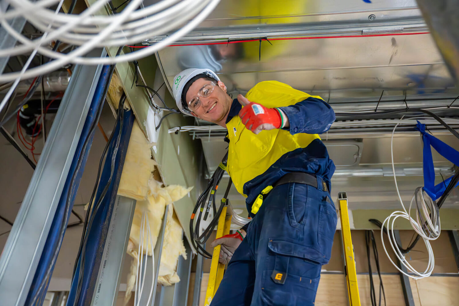 Electrical Trades Union of Victoria member working at Footscray Hospital for appselec