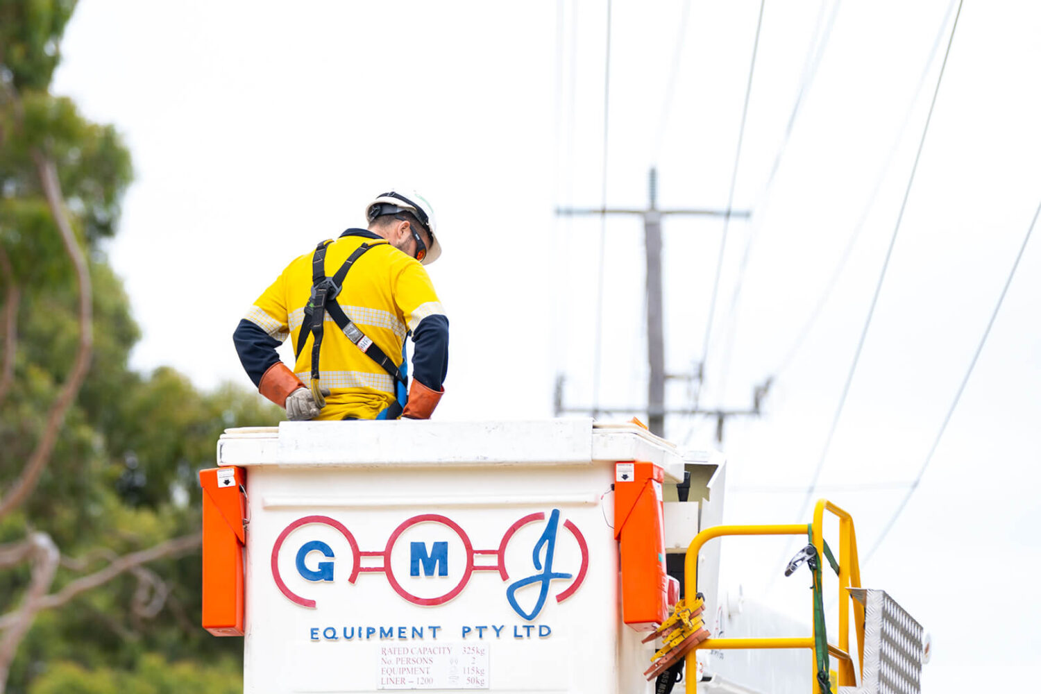 ETU (Electrical Trades Union) Lineworker working in rural Victoria, Australia