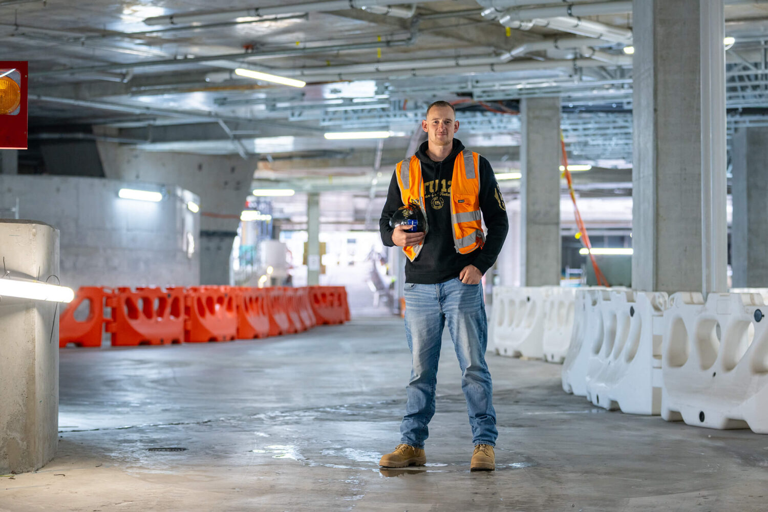 Electrical Trades Union Organiser Al Davey on jobsite Electrical Trades Union Organiser Al Davey on jobsite