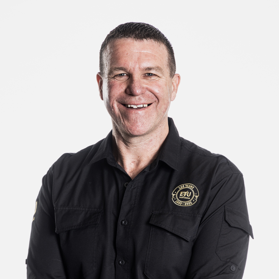 Electrical Trades Union Victoria Assistant Secretary Arron Harris